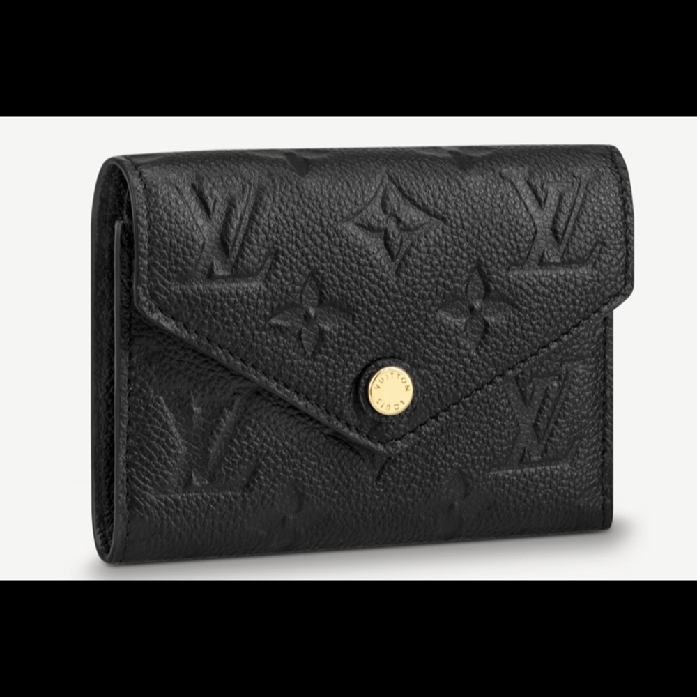 Louis Vuitton envelope wallet - black monogram.